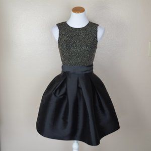 Sam Edelman Black and Gold Dress